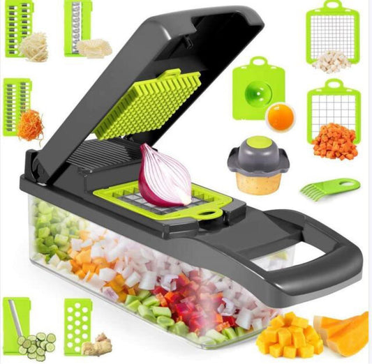 12-in-1 Manual Vegetable Chopper & Slicer - Limitless Trends