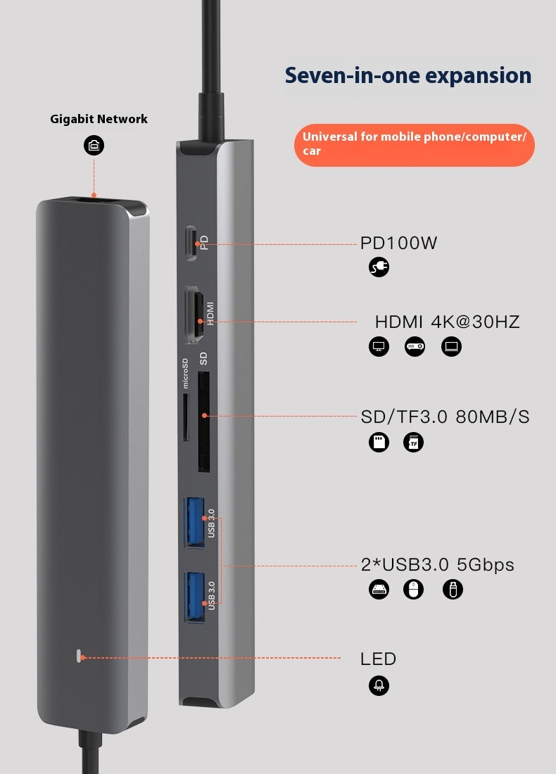 Ultra-Slim Card Reader PD Computer Hub - Limitless Trends