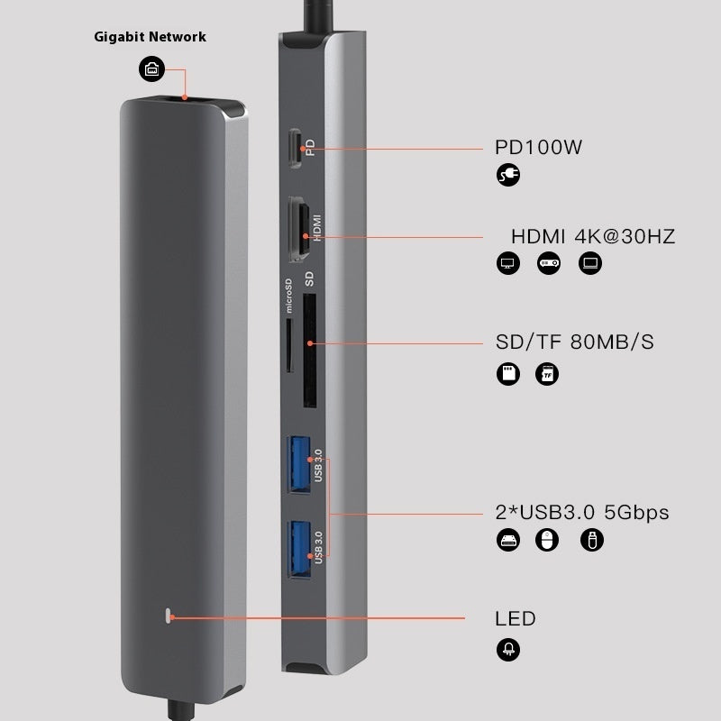 Ultra-Slim Card Reader PD Computer Hub - Limitless Trends